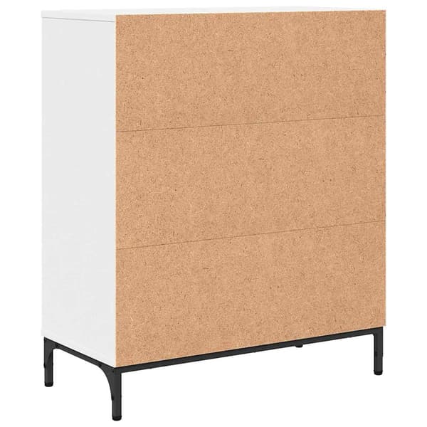 vidaXL Serviesskap Hvit 69,5 x 33 x 82 cm Konstruert tre