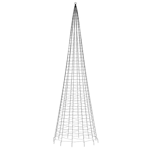 vidaXL LED julgran 1534 LEDs varmvit 500 cm