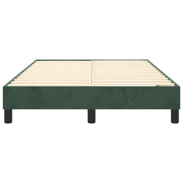 vidaXL Sängram mörkgrön 120x200 cm sammet