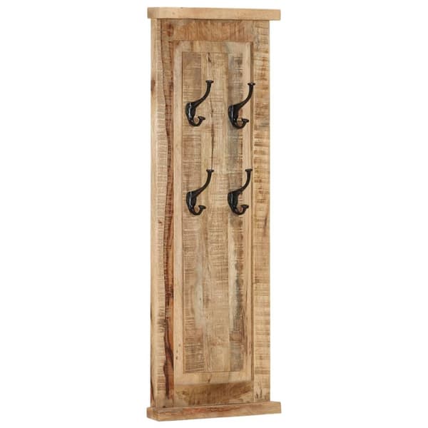 vidaXL Kleshengere 2 stk heltre mango 38x100 cm