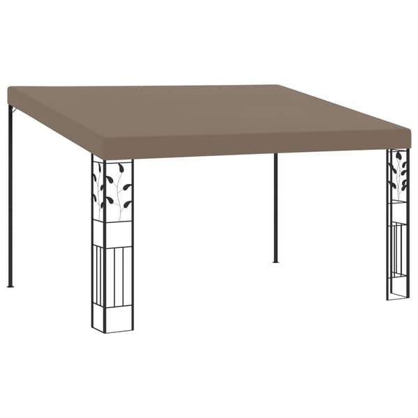vidaXL Veggmontert paviljong 4x3x2,5 m gråbrun
