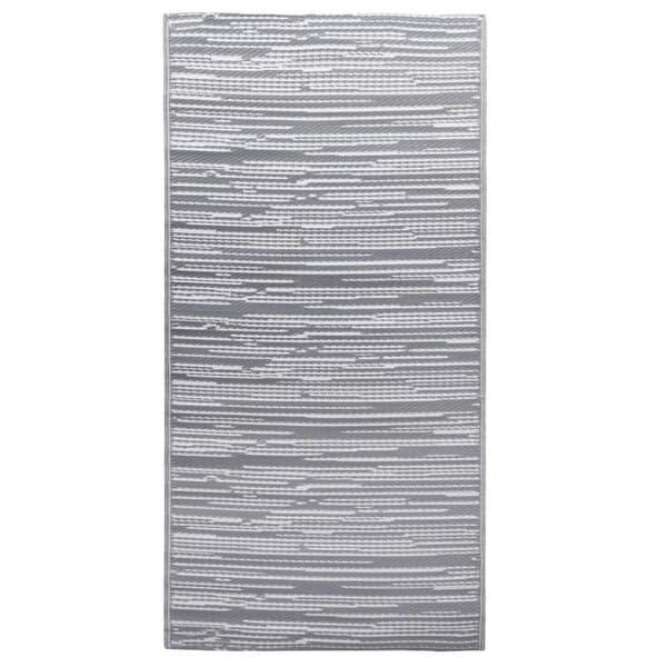 vidaXL Utomhusmatta ARAKIL grå 120x180 cm PP