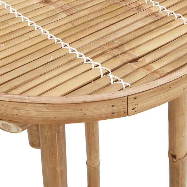 vidaXL Utebarbord runt Ø55x100 cm bambu