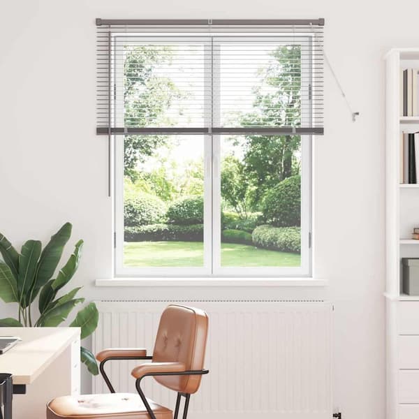 vidaXL Persienner Silver 130 x 110 cm Aluminium