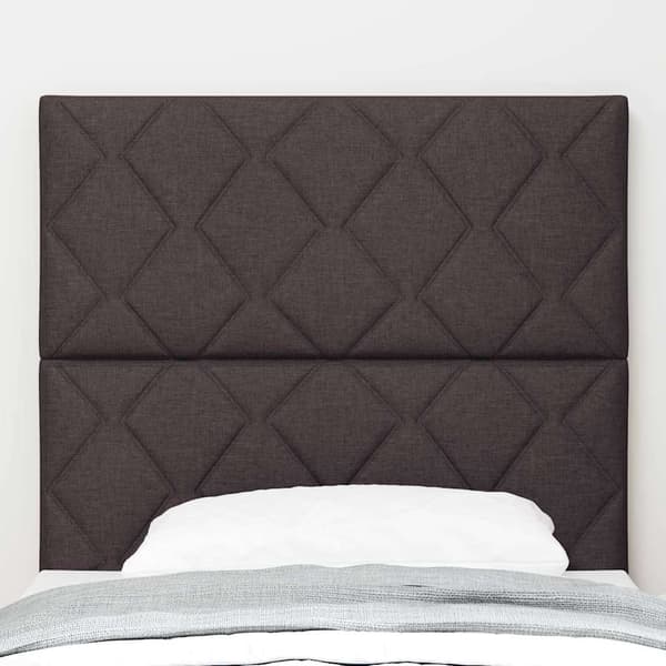 vidaXL Huvudgavel Mörkbrun 100 cm tyg