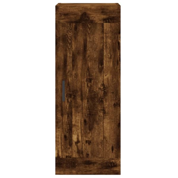 vidaXL Highboard røkt eik 34,5x34x180 cm konstruert tre
