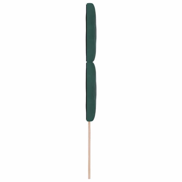 vidaXL LED huvuddyna Mörkgrön 90 cm Sammet