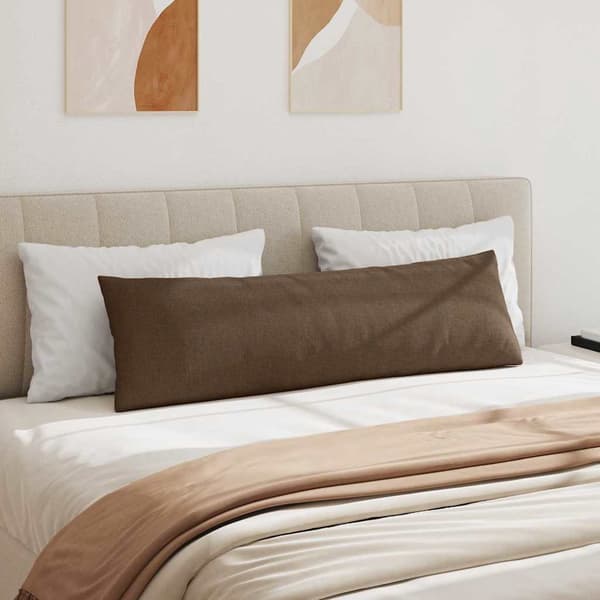 vidaXL Soffkuddar 2 st Brun 145 x 40 cm tyg