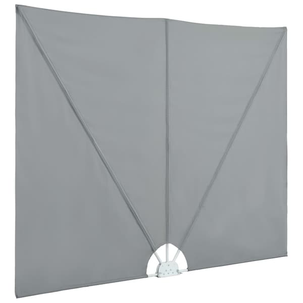 vidaXL Sidomarkis för terrass grå 300x200 cm