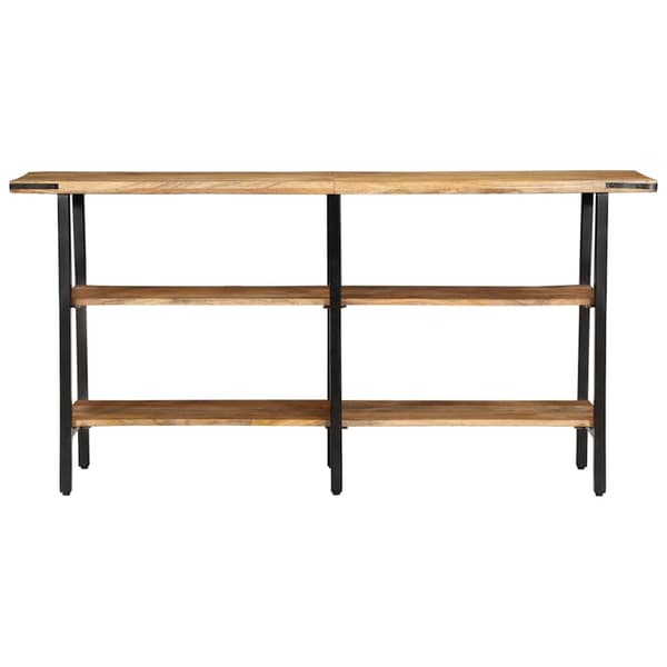 vidaXL Konsollbord 140x35x70 cm heltre mango