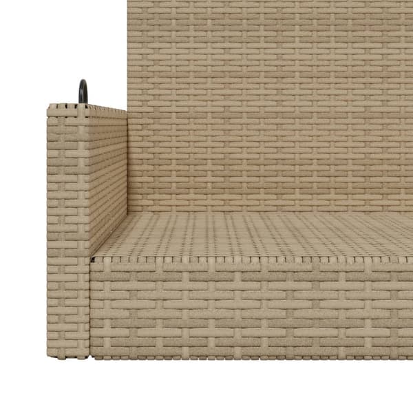 vidaXL Huskebenk beige 119x56x48 cm polyrotting