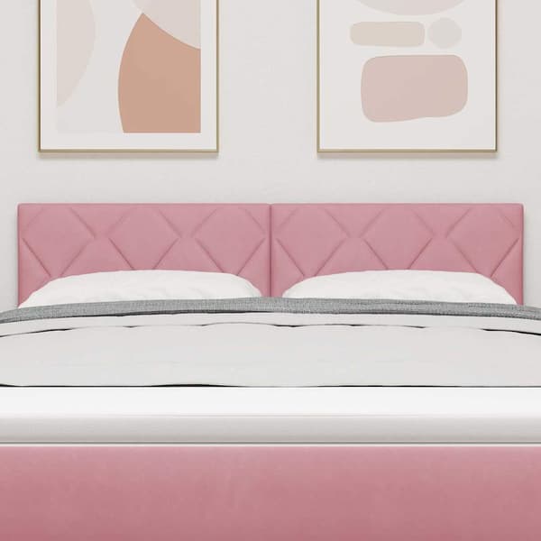 vidaXL Huvudgavel Rosa 160 cm Sammet