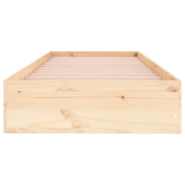 vidaXL Sengeramme heltre 75x190 cm