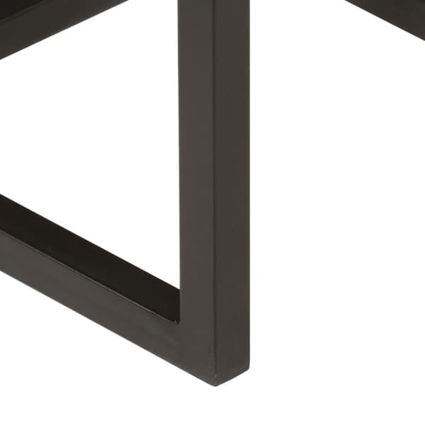 vidaXL Stablebare salongbord 3 stk heltre mango og jern