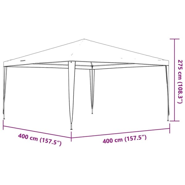vidaXL Markis Vit 3 x 2,5 m Metall