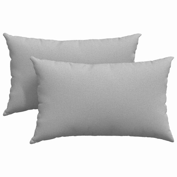 vidaXL Soffkuddar 2 st Grå 50 x 30 cm tyg