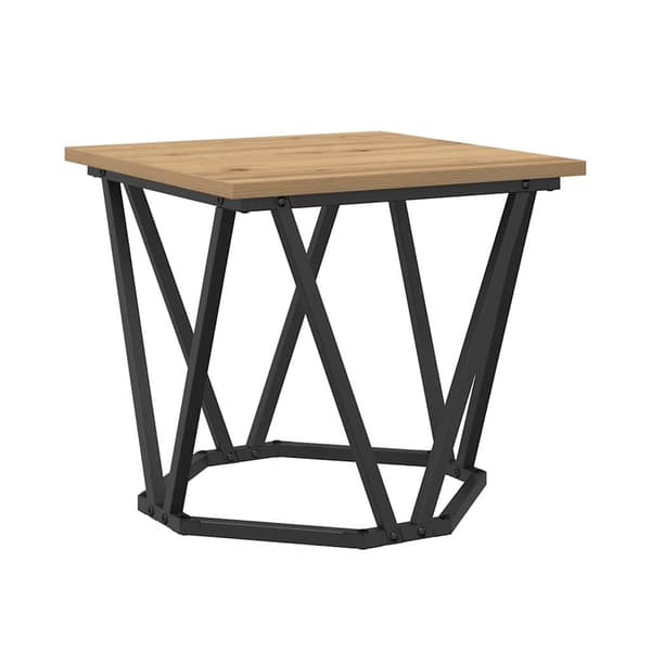 vidaXL Sidebordssett 2 pcs Artisan Eik Konstruksjonsvirke og stål
