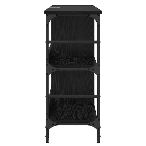 vidaXL Serviesskap Svart Eik 102 x 32 x 73,5 cm