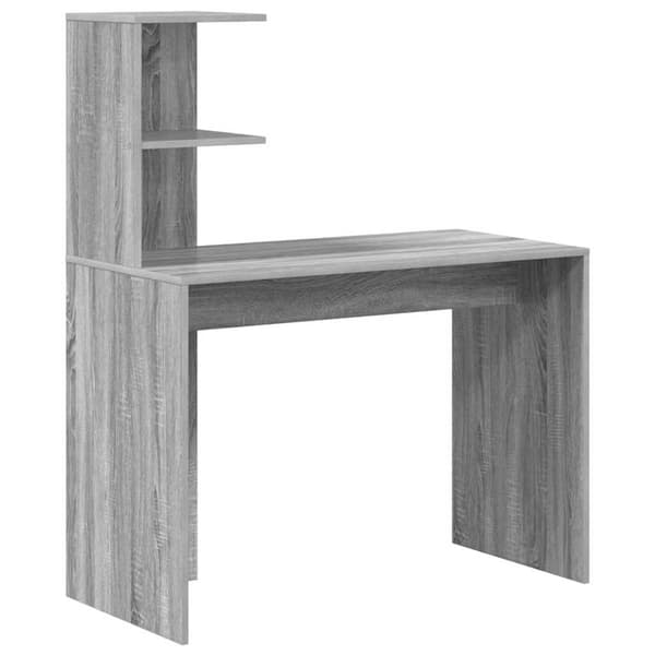 vidaXL Skrivbord 2 pcs Grå Sonoma
