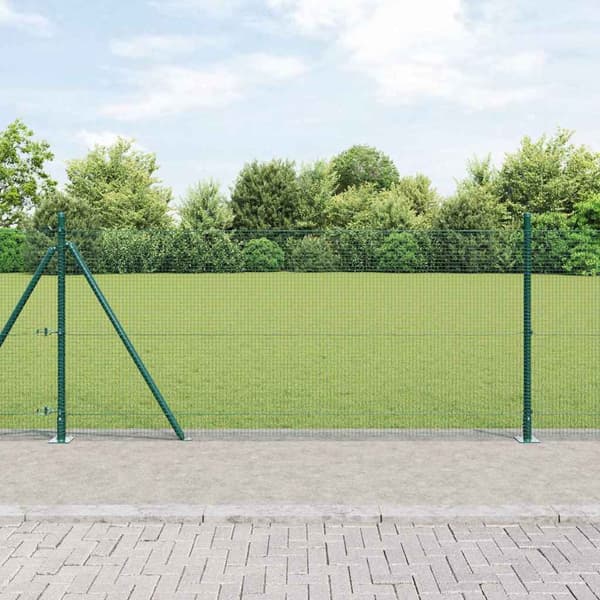 vidaXL Stängselstolpe Grön
