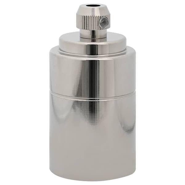 vidaXL Lampeholdere 2 stk satin nikkel E27