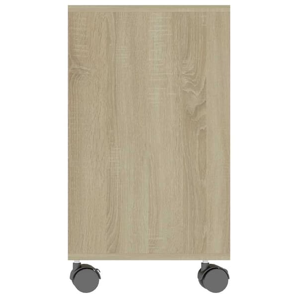 vidaXL Sidebord sonoma eik 70x35x60,5 cm konstruert tre