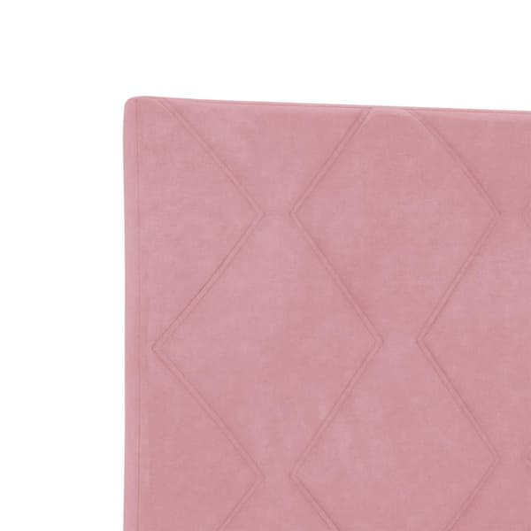 vidaXL LED huvuddyna Rosa 100 cm Sammet