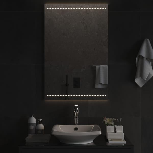 vidaXL Badrumsspegel LED 60x90 cm