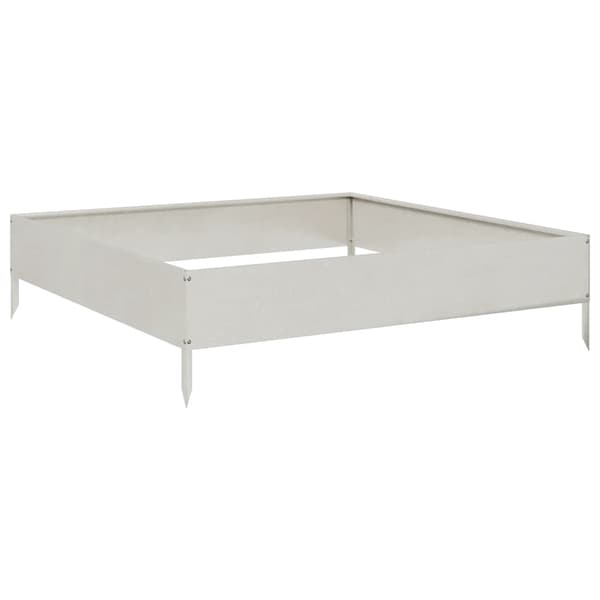 vidaXL Høybed 100x100x26 cm rustfritt stål