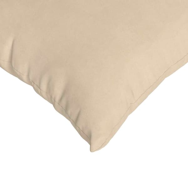 vidaXL Soffkuddar 2 st Kräm 50 x 30 cm tyg
