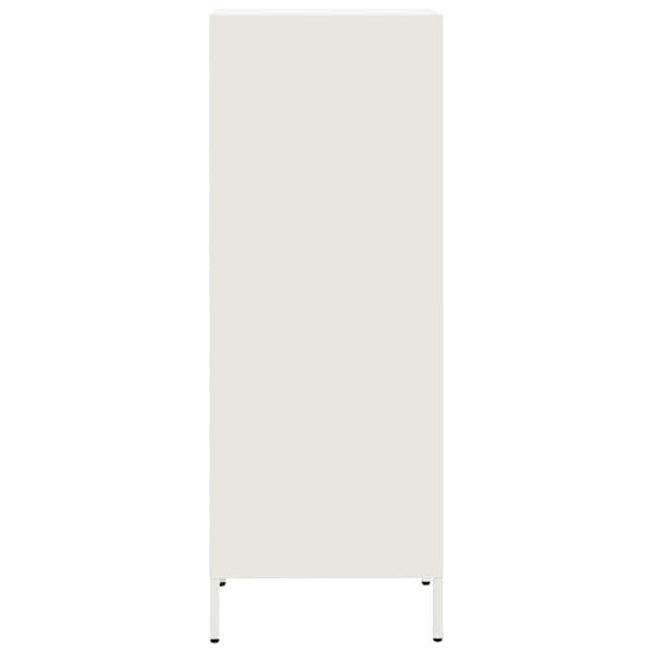 vidaXL Highboard hvit 35x39x103,5 cm stål