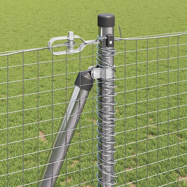 vidaXL Gjerde med innlegg. sølv 1.2 x 50 m Stål