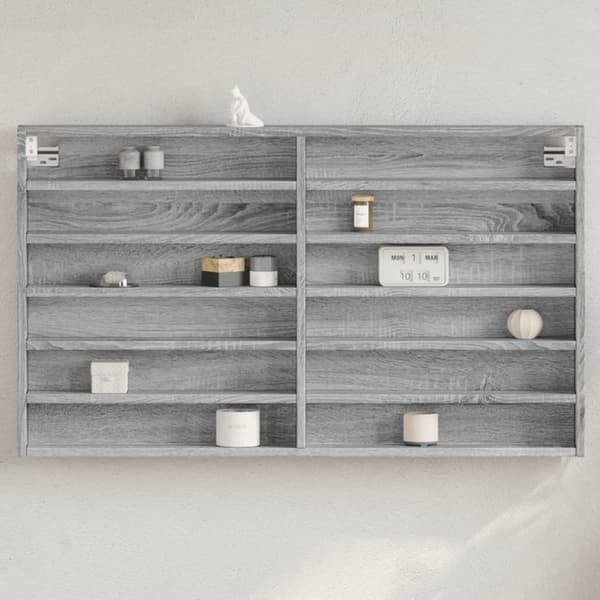 vidaXL Hyller grå sonoma 100x8,5x58 cm konstruert tre