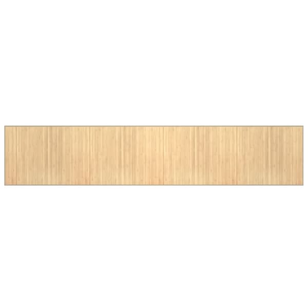 vidaXL Matta rektangulär ljus naturlig 80x400 cm bambu