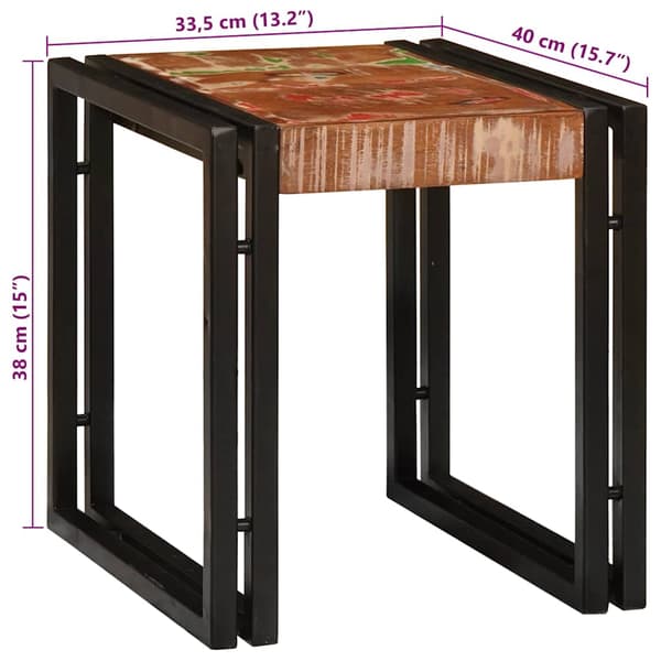 vidaXL Skåp 'ASKIM'Vitt 133,5x40x79 cm Solid Trä Furu