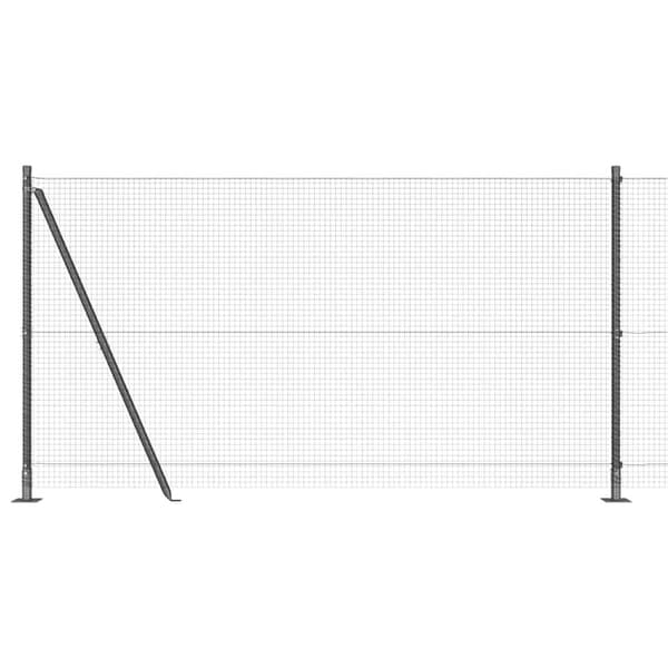 vidaXL Gjerde med innlegg. Grå 1.2 x 10 m Stål
