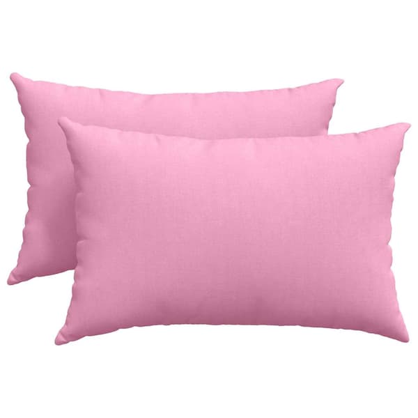 vidaXL Soffkuddar 2 st Rosa 60 x 40 cm tyg