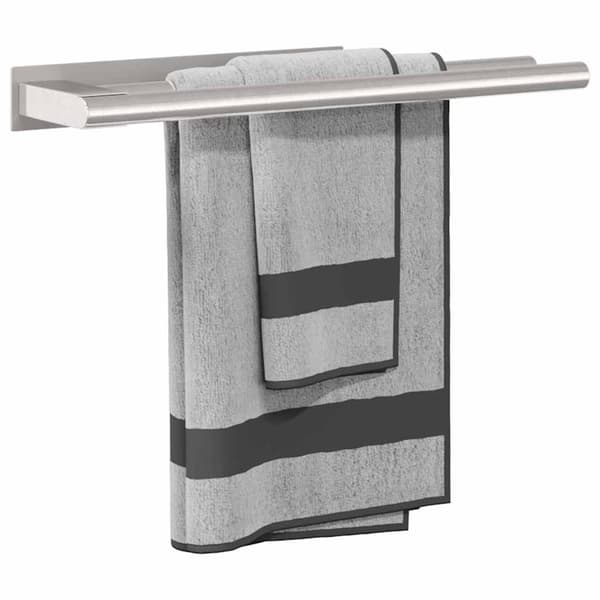 vidaXL Håndkle Rack sølv 40 x 9 x 4 cm Rustfritt stål