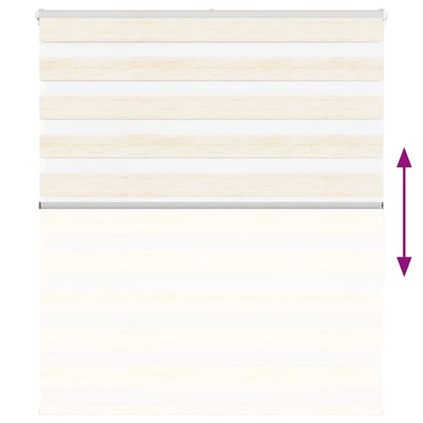 vidaXL Sebragardin marmor beige stoff bredde 120,9 cm polyester