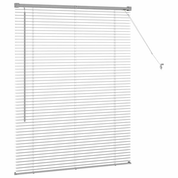 vidaXL Persienner Silver 130 x 100 cm Aluminium