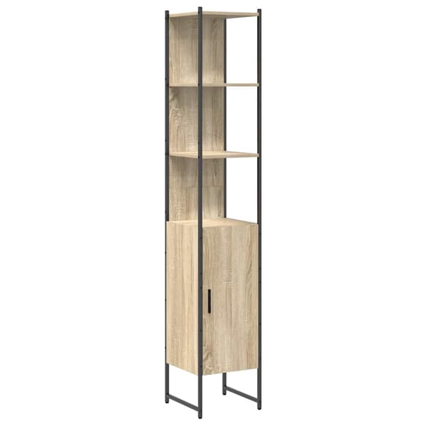vidaXL Baderomsinnredningssett 3 pcs Sonoma eik 33 x 33 x 185.5 cm