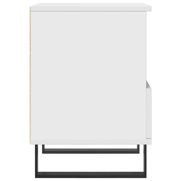 vidaXL Sängbord vit 40x35x50 cm konstruerat trä