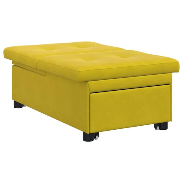 vidaXL Soffsäng Gul 194 x 67 x 82 cm Sammet