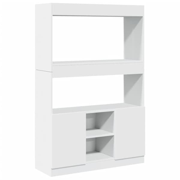 vidaXL Highboard hvit 92x33x140 cm konstruert tre