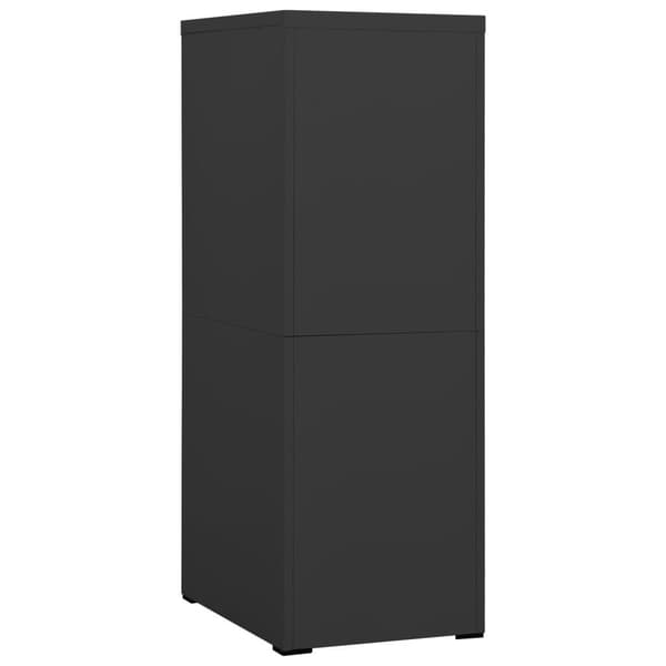 vidaXL Dokumentskåp antracit 46x62x133 cm stål