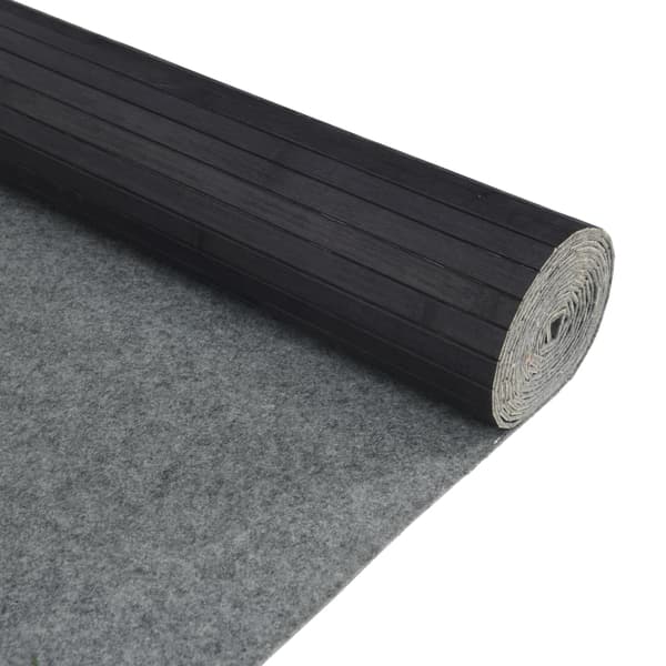 vidaXL Rumsavdelare grå bredd 800 cm höjd 165 cm bambu