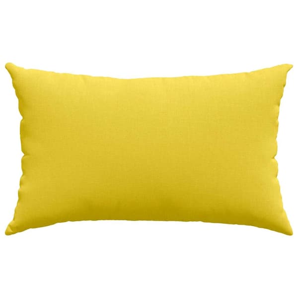 vidaXL Soffkuddar 2 st Ljusgul 50 x 30 cm tyg