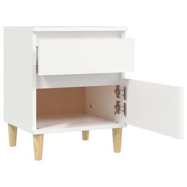 vidaXL Sängbord 2 st vit 40x35x50 cm