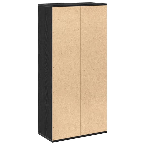 vidaXL Bokhylle Svart Eik 50 x 25 x 102 cm
