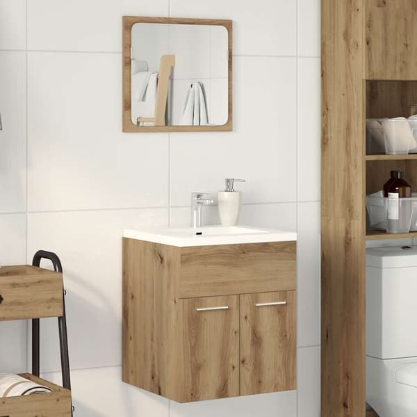 vidaXL Baderomsmøbler 2 deler artisan eik konstruert tre